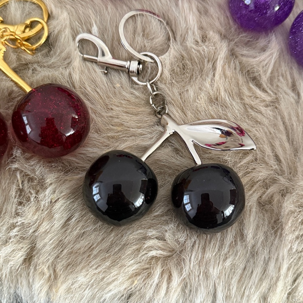 Pick One Cherry Keychains In Assorted Colors - image 3